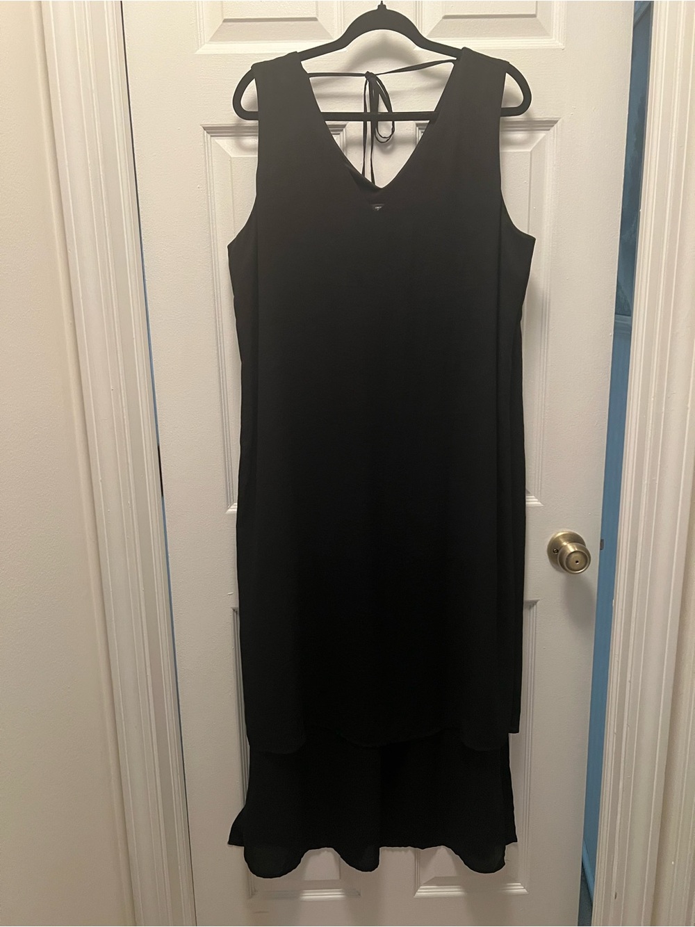 Simply Vera Vera Wang Black High-Low Sleeveless V-Neck Dress